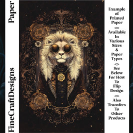 ライオンアールヌーボー金ゴールドフィリグリーCM5スクラップブック紙