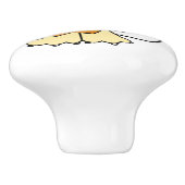 ライオンイラストレーションキッズルームセラミックノブ セラミックノブ (側面)