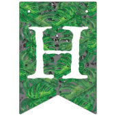 ライオンイラストレーションサファリハッピーバースデー バンティングフラッグ (第2の旗)