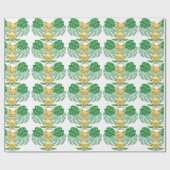 ライオンイラストレーションサファリモダン ラッピングペーパー (フラット)