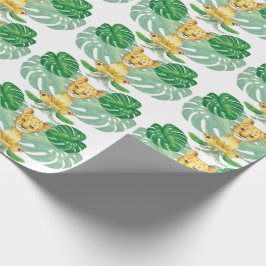 ライオンイラストレーションサファリモダン ラッピングペーパー