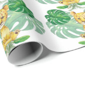 ライオンイラストレーションサファリモダン ラッピングペーパー (ロールコーナー)