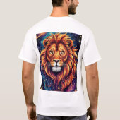 ライオンインコズミックスターリー銀河系 Tシャツ (裏面)