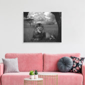 ライオンインザグラス キャンバスプリント (インサイチュ (リビング))