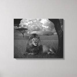 ライオンインザグラス キャンバスプリント