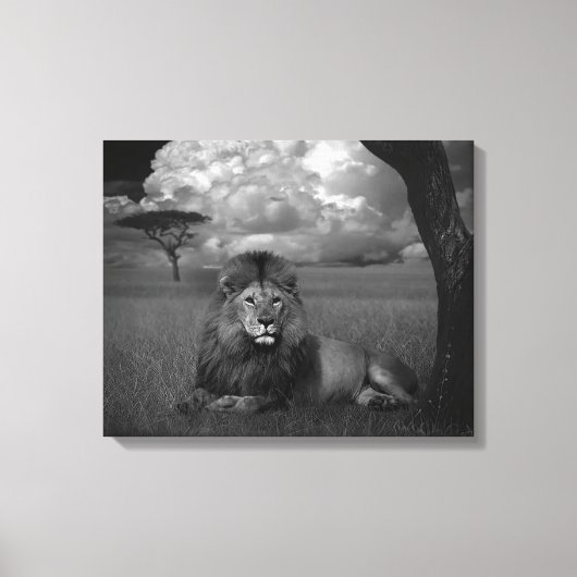 ライオンインザグラス キャンバスプリント (正面)