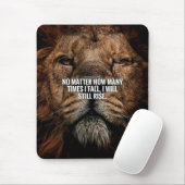 ライオンインスピレーション – 秋とライズ – やる気を起こさせる マウスパッド (マウス)