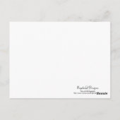 ライオンウォーターカラーポートレート ポストカード (裏面)