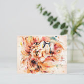 ライオンウォーターライオンアート |素晴らしい贈り物 案内ポストカード (スタンド正面)