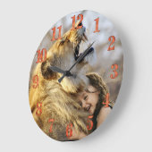 ライオンウォール時計 ラージ壁時計 (傾斜)