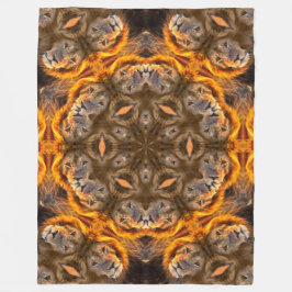 ライオンエナジーシャーマンダラ フリースブランケット