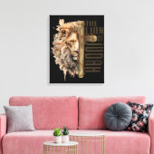 ライオンオブユダカンバスアート キャンバスプリント (インサイチュ (リビング))