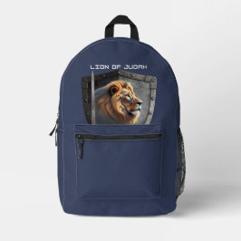 ライオンオブユダクリスチャンアーマーバックパック プリントバックパック