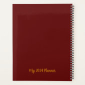 ライオンオブユダパーソナライズされた文字カスタムプランナー プランナー手帳 (裏面)