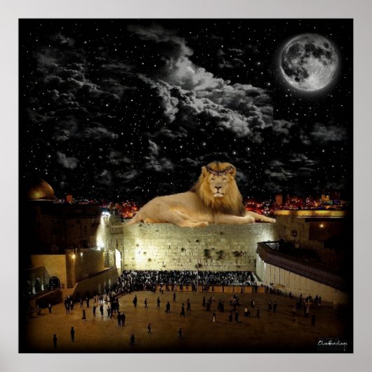 ライオンオブユダ西壁 ポスター (正面)