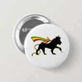 ライオンオブユダ – ラスタ 缶バッジ (正面&裏面)