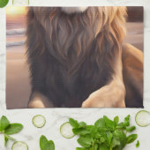 ライオンオンビーチ キッチンタオル (折り畳み)