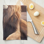 ライオンオンビーチ キッチンタオル (四つ折り)