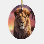 ライオンオンビーチ セラミックオーナメント (右)