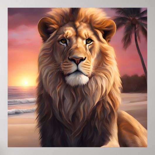 ライオンオンビーチ ポスター (正面)