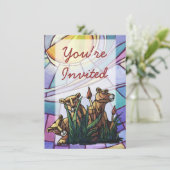 ライオンカブスパーティの招待状 招待状 (スタンド正面)