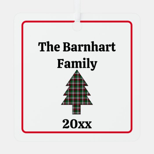 ライオンカブパーソナライズ名写真クリスマス メタルオーナメント (裏面)