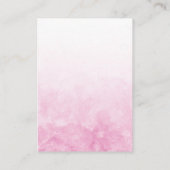 ライオンカブピンクの女の子おむつラッフルエンクロージャカード エンクロージャーカード (裏面)