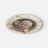 ライオンカブフォトフレーム子供への誕生日パーティー ペーパープレート (アングル)