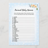 ライオンカブフローラブルー動物の赤ちゃん名前シャワーゲーム プログラム (正面)