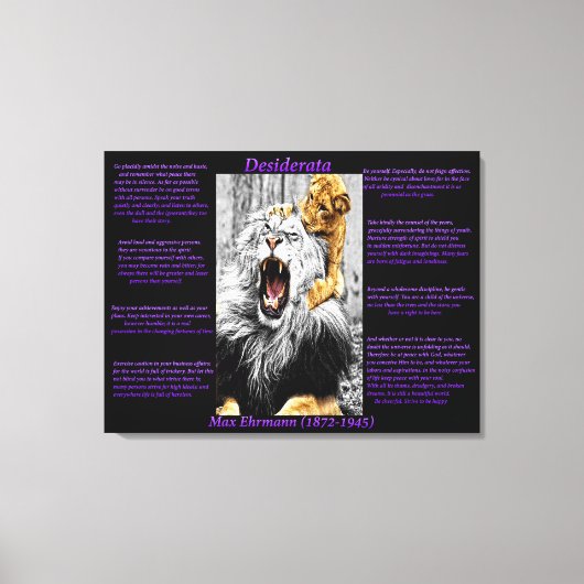 ライオンカブ キャンバスプリント (正面)