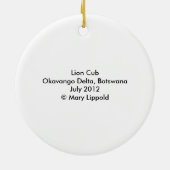 ライオンカブ セラミックオーナメント (裏面)