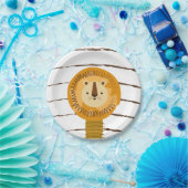 ライオンカワイートカートゥーンキッズベビー ペーパープレート (パーティー)