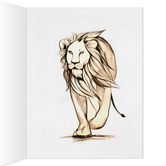 ライオンカードのように強い (内側(右))