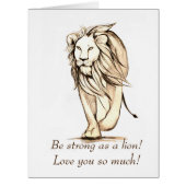 ライオンカードのように強い (正面)