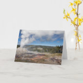 ライオンガイザー折り畳みグリーティングカード カード (黄色い花)