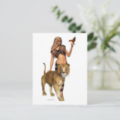 ライオンガール ポストカード (スタンド正面)