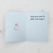 ライオンキャットユニコーン誕生日カード カード (内部)