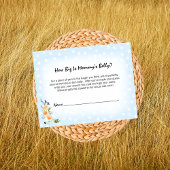 ライオンキュブブルーマママママズベリーサイズベビーシャワーゲーム エンクロージャーカード