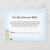 ライオンキュブブルーマママママズベリーサイズベビーシャワーゲーム エンクロージャーカード (正面)