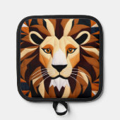 ライオンキルト 鍋敷き (正面)