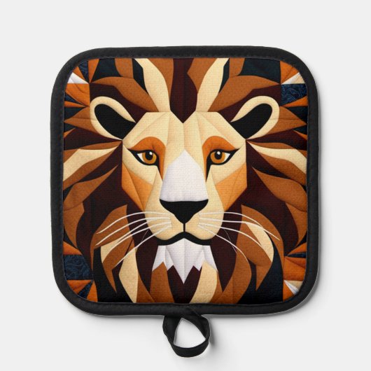 ライオンキルト 鍋敷き (正面)