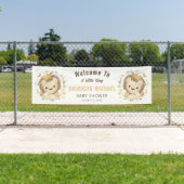 ライオンキングお洒落ベビーシャワー歓迎 横断幕 (インサイチュ)