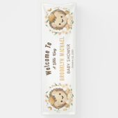 ライオンキングお洒落ベビーシャワー歓迎 横断幕 (縦)