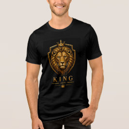 ライオンキングのロイヤルパワー名言デザイン 🦁 トライブレンドTシャツ