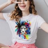 ライオンキングミニマルウォーターカラー Tシャツ