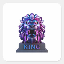 「ライオンキング・スクエアのステッカー」 スクエアシール