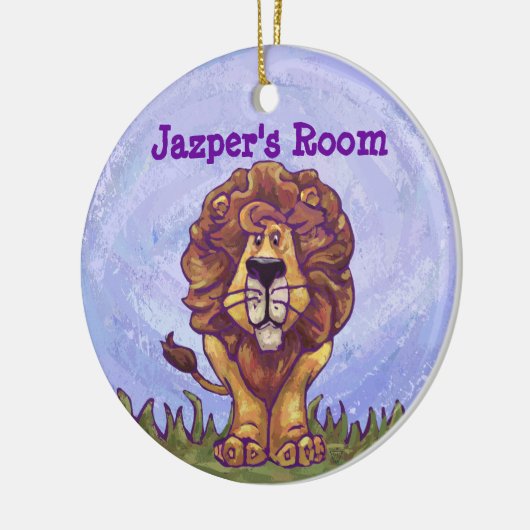 ライオンギフト&アクセサリー セラミックオーナメント (左)