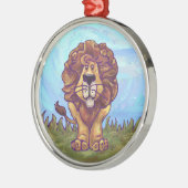 ライオンギフト&アクセサリー メタルオーナメント (左)