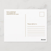 ライオンクブトロピカルグリーンリー誕生日サンキューサンキュー ポストカード (裏面)