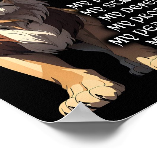 ライオンクリスチャン・イエスは私の神の王、主、救い主である ポスター